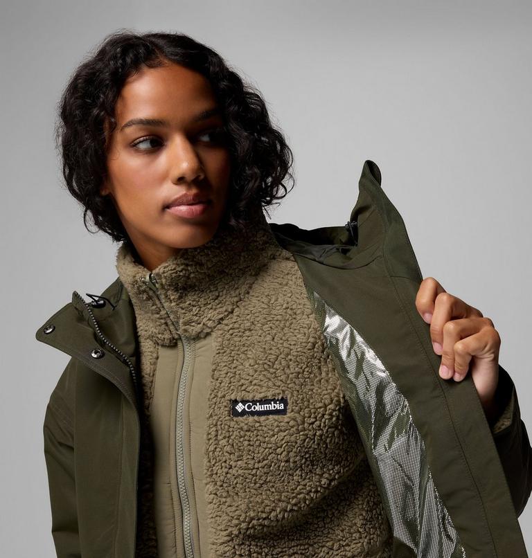 Chaqueta impermeable 3 en 1 Drop Ridge para mujer, Color: Greenscape, image 7