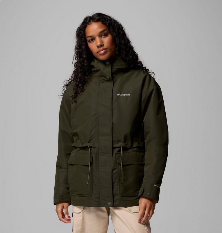 Chaqueta impermeable 3 en 1 Drop Ridge para mujer, Color: Greenscape, image 1