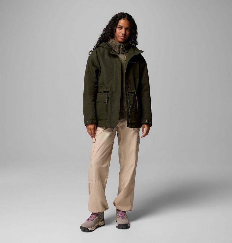 Chaqueta impermeable 3 en 1 Drop Ridge para mujer, Color: Greenscape, image 2