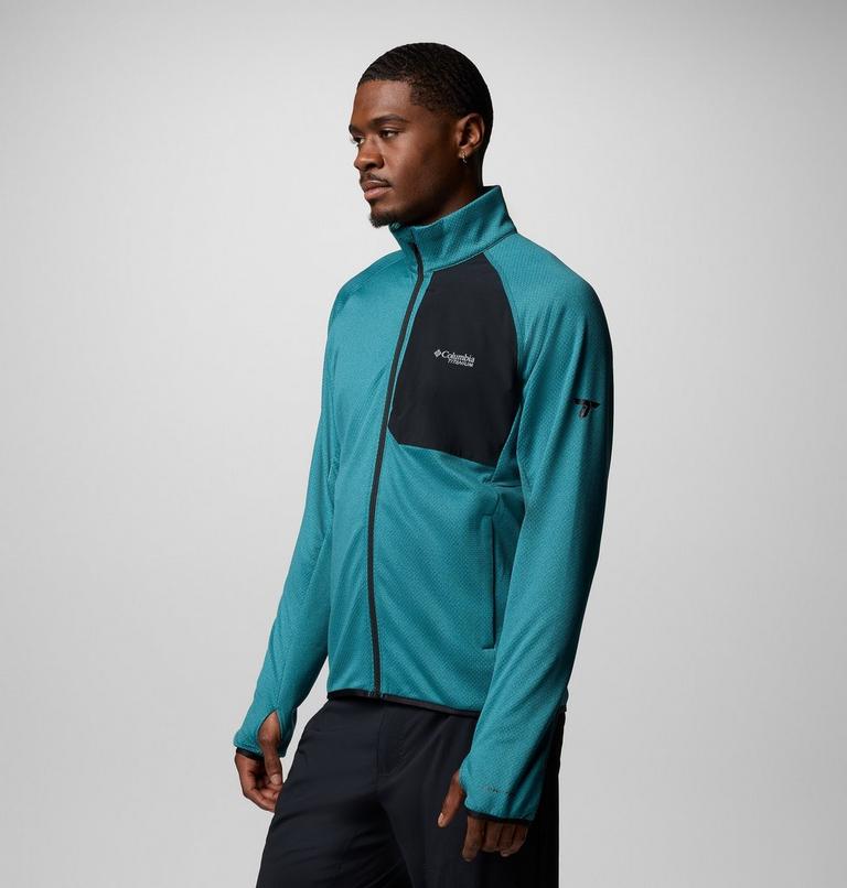 Triple Canyon Grid Fleece FZ II, Color: River Blue, Black, image 4