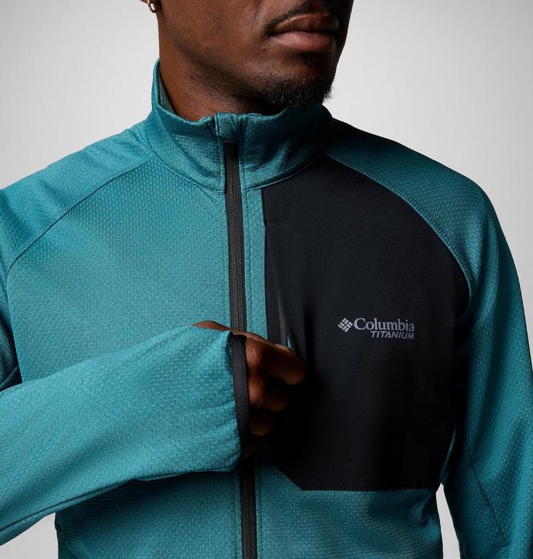 Triple Canyon Grid Fleece FZ II, Color: River Blue, Black, image 6