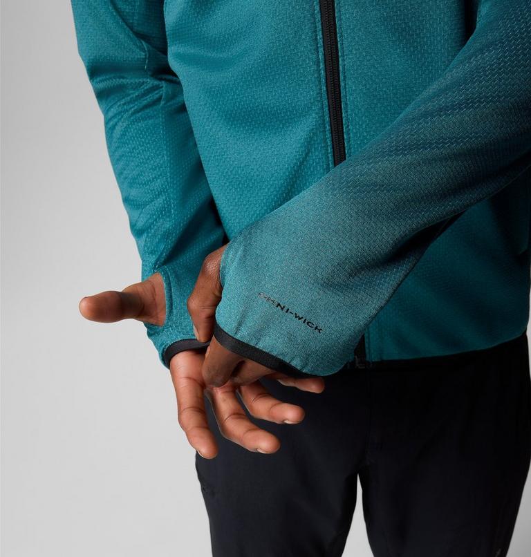 Triple Canyon Grid Fleece FZ II, Color: River Blue, Black, image 8