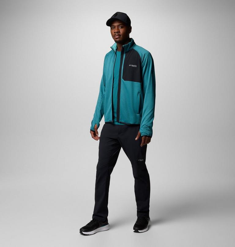 Triple Canyon Grid Fleece FZ II, Color: River Blue, Black, image 2