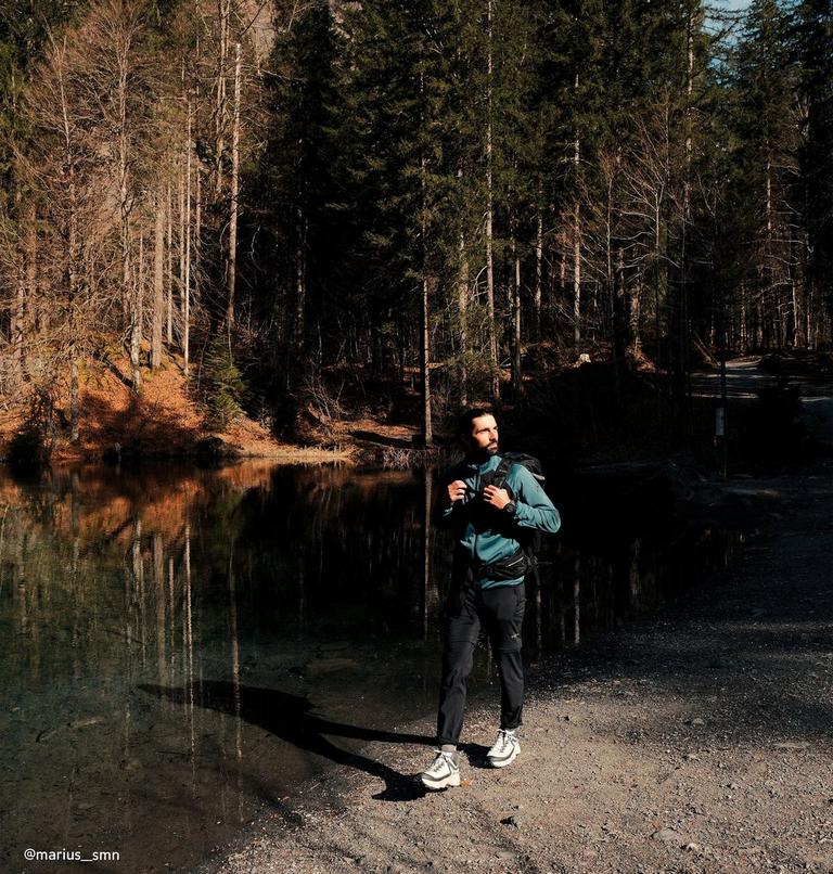 Triple Canyon Grid Fleece FZ II, Color: River Blue, Black, image 12