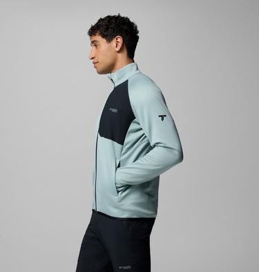 Men's Triple Canyon II Fleece Jacket, Color: Crushed Blue, Black, image 4