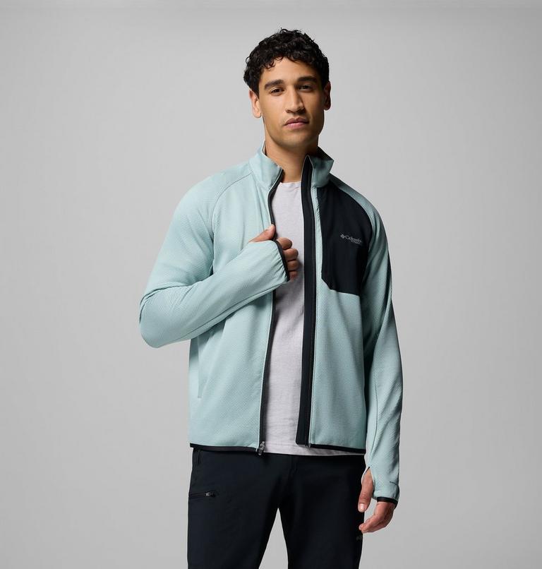 Triple Canyon Grid Fleece FZ II, Color: Crushed Blue, Black, image 5