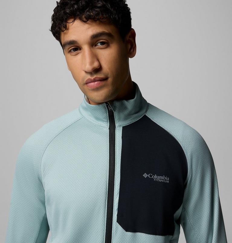 Triple Canyon Grid Fleece FZ II, Color: Crushed Blue, Black, image 6