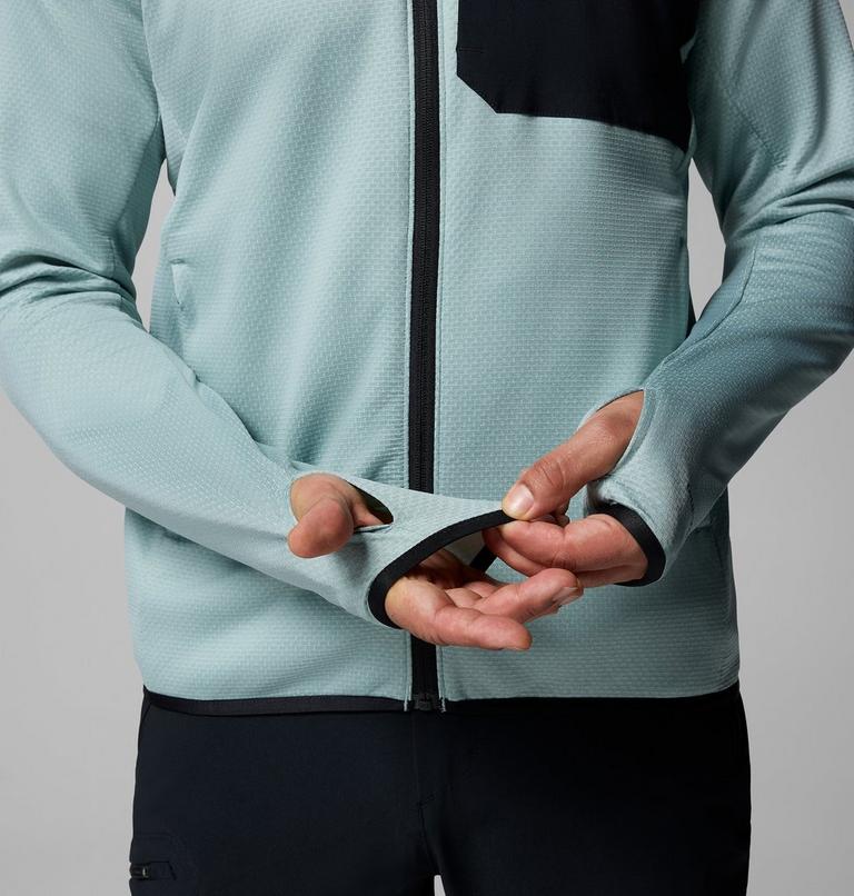 Triple Canyon Grid Fleece FZ II, Color: Crushed Blue, Black, image 8
