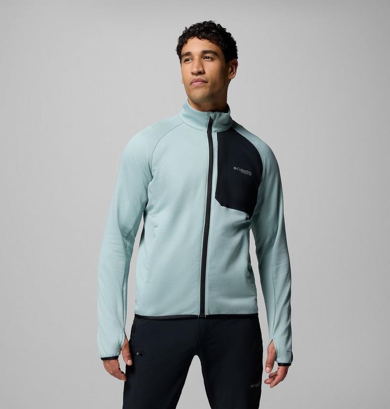 Triple Canyon Grid Fleece FZ II, Color: Crushed Blue, Black, image 1