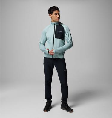 Men's Triple Canyon II Fleece Jacket, Color: Crushed Blue, Black, image 2