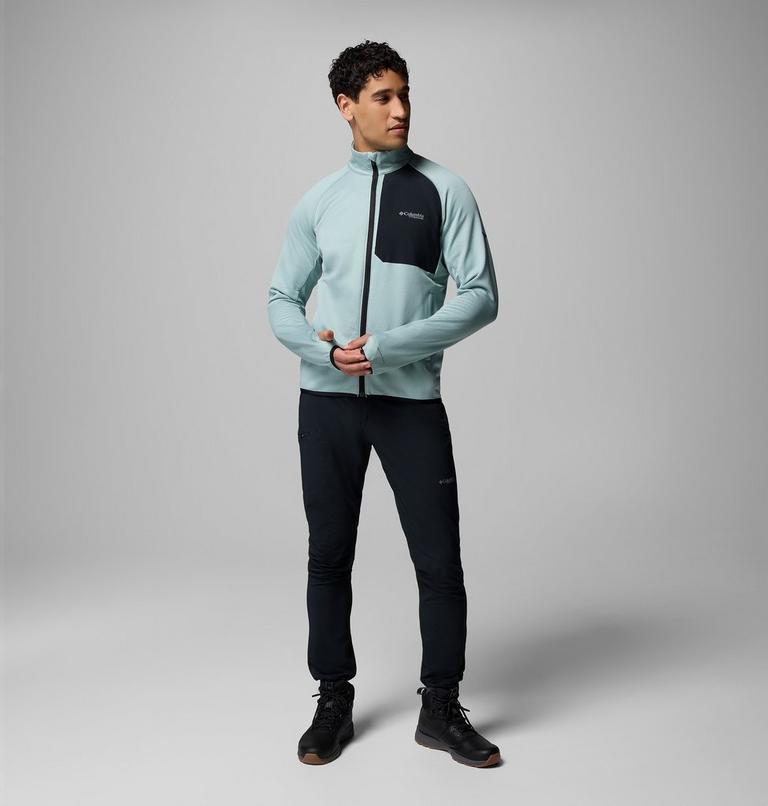 Triple Canyon Grid Fleece FZ II, Color: Crushed Blue, Black, image 2