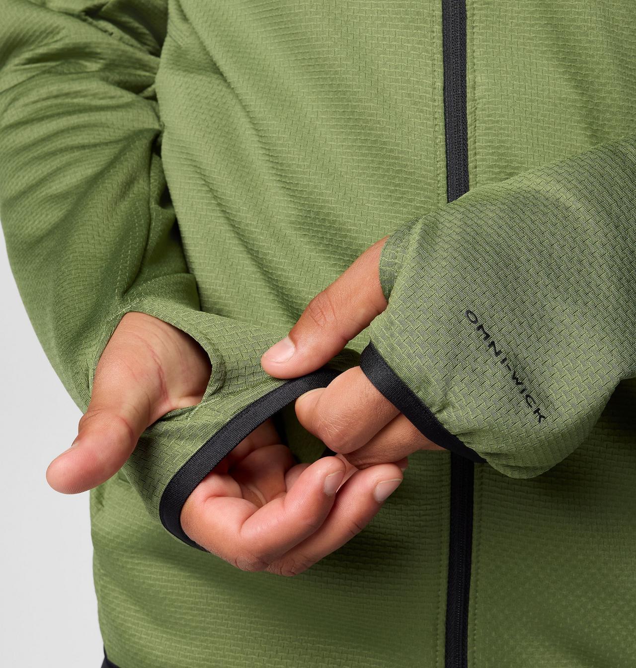 Manteau à capuchon et fermeture éclair pleine longueur en tissu polaire quadrillé Triple Canyon™ II pour hommes 8