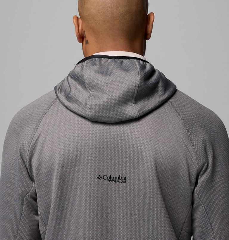 Men's Triple Canyon II Hooded Fleece Jacket, Color: City Grey, Black, image 9