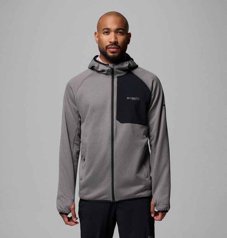 Men's Triple Canyon II Hooded Fleece Jacket, Color: City Grey, Black, image 1