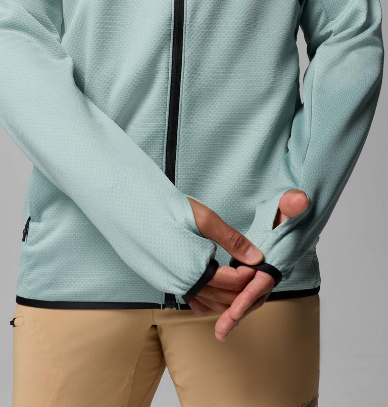 Men's Triple Canyon II Hooded Fleece Jacket, Color: Crushed Blue, Black, image 8
