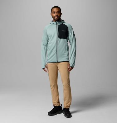 Veste Technique à Capuche en Polaire à Quadrillage Triple Canyon II Homme, Color: Crushed Blue, Black, image 4