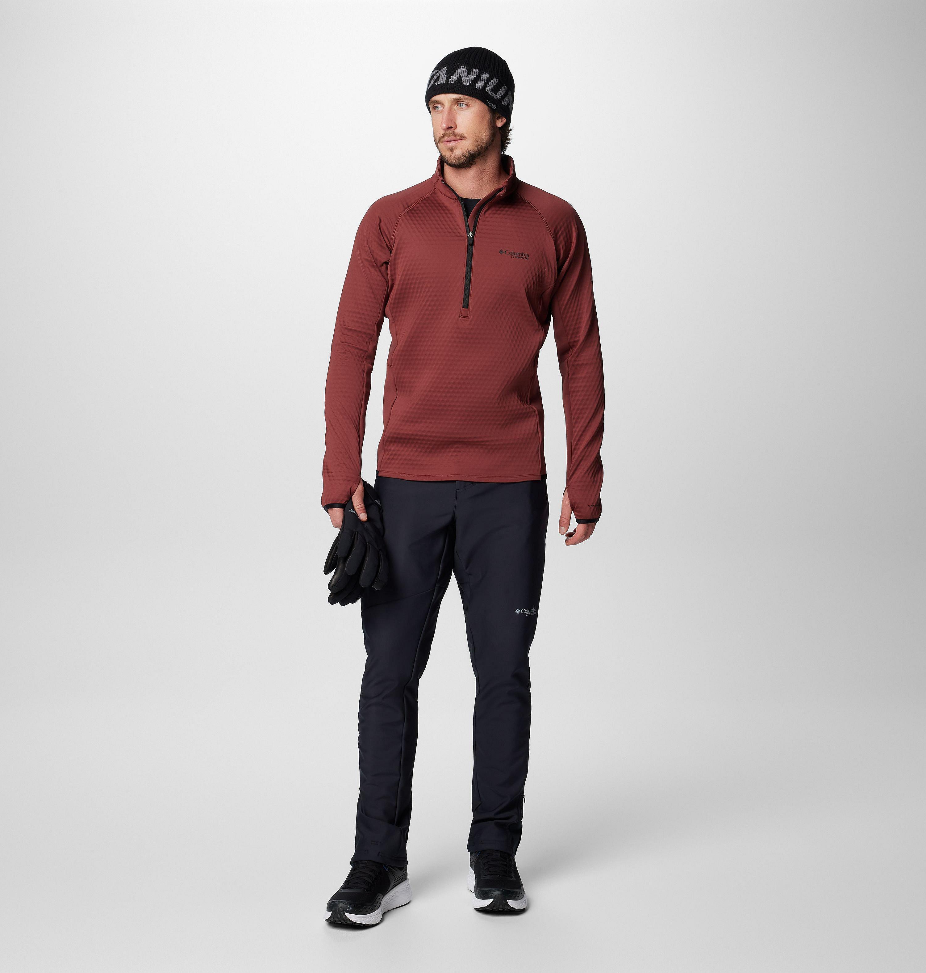 Men's Crystal Leaf Omni-Heat Helix Half Zip Pullover 3
