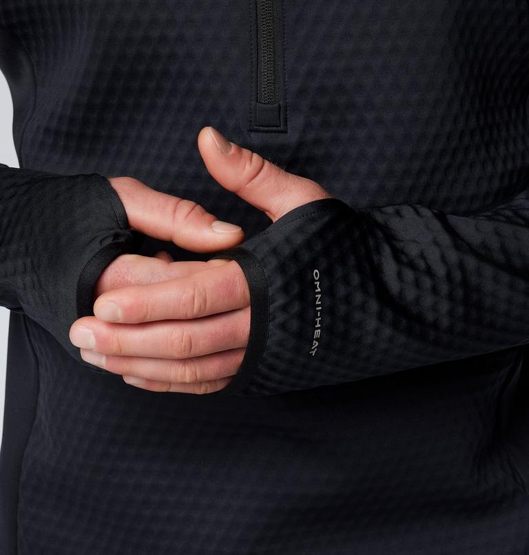 Forro polar técnico con media cremallera Crystal Leaf Omni-Heat Helix para hombre, Color: Black, image 8