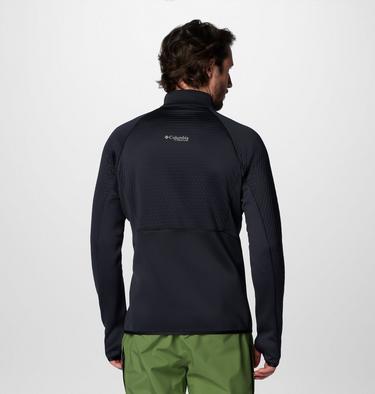 Men's Crystal Leaf Omni-Heat Helix Technical Half Zip Fleece, Color: Black, image 6