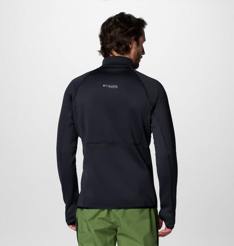 Forro polar técnico con media cremallera Crystal Leaf Omni-Heat Helix para hombre, Color: Black, image 2