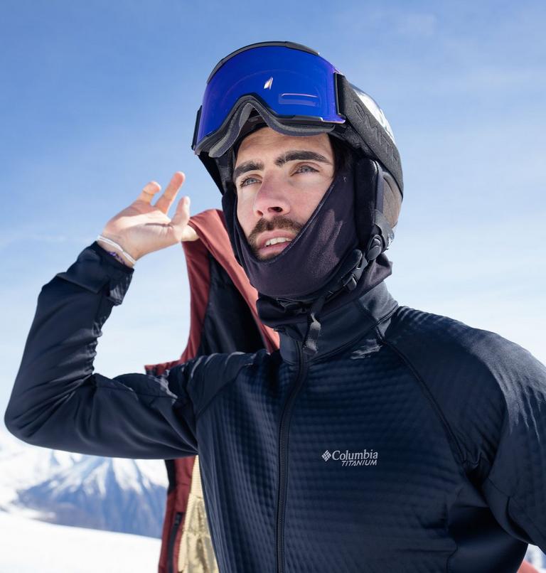 Men's Crystal Leaf Omni-Heat Helix Technical Half Zip Fleece, Color: Black, image 10