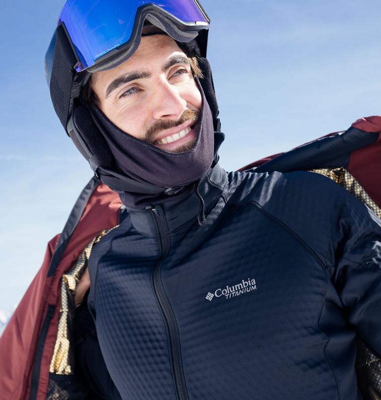 Men's Crystal Leaf Omni-Heat Helix Technical Half Zip Fleece, Color: Black, image 13