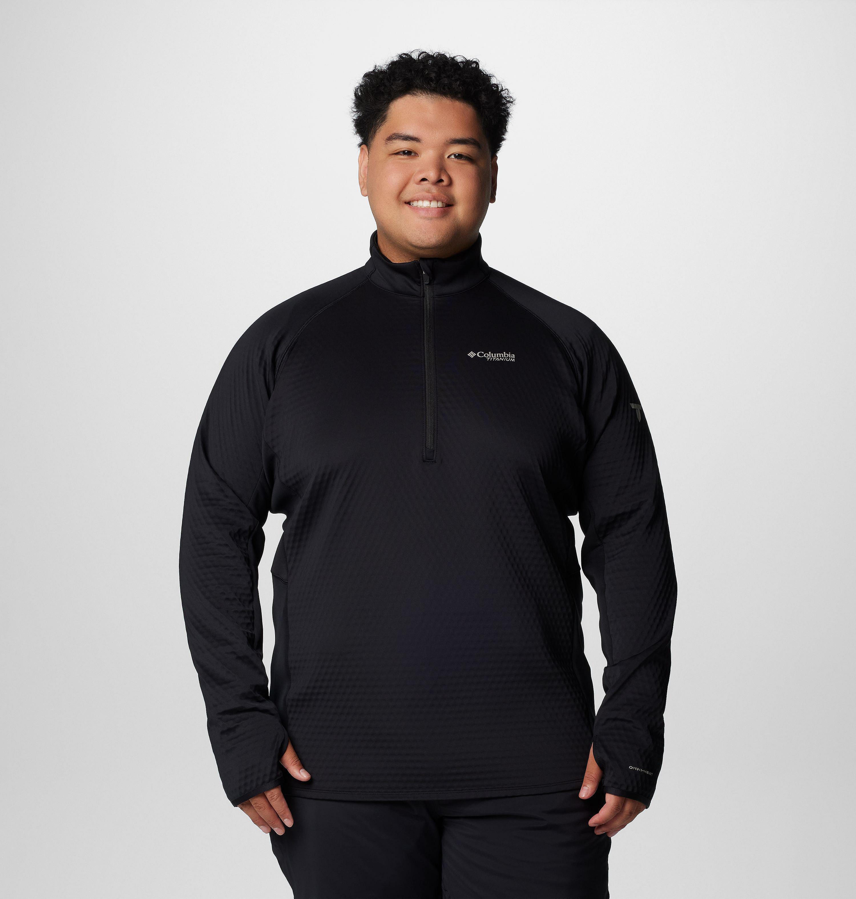 Men's Crystal Leaf Omni-Heat Helix Half Zip Pullover - Big 1