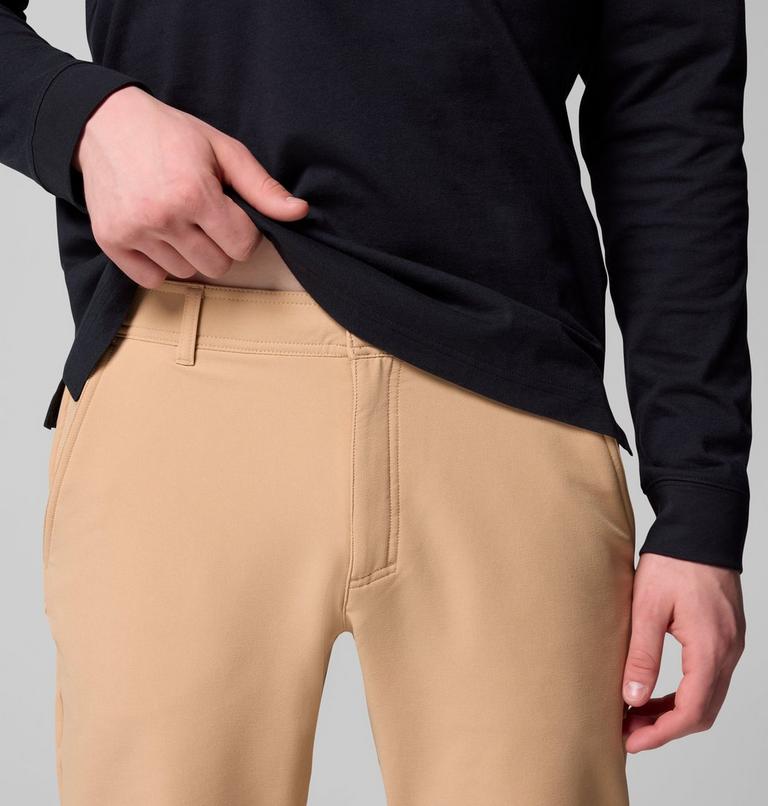 Men's Black Mesa Warm Pants, Color: Canoe, image 5