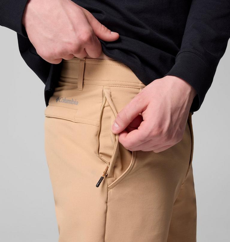 Men's Black Mesa Warm Pants, Color: Canoe, image 6
