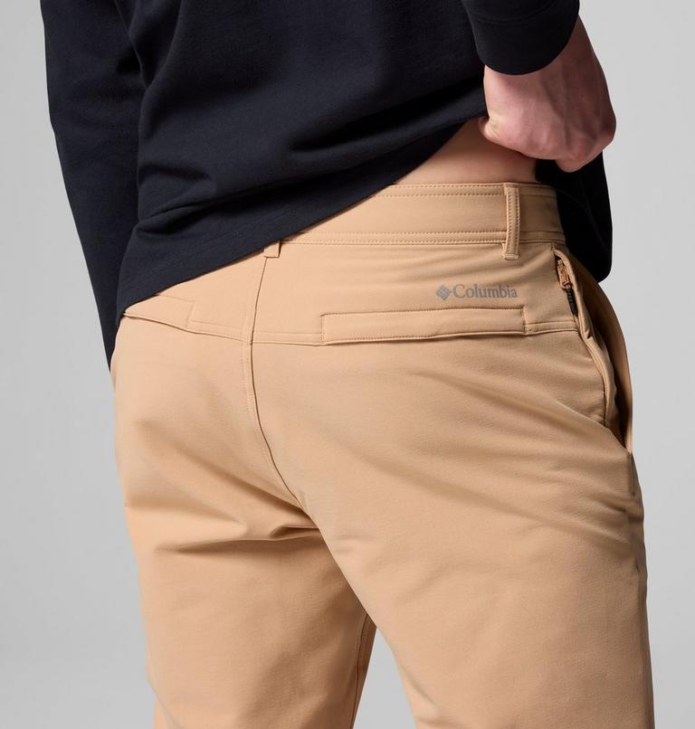 Men's Black Mesa Warm Pants, Color: Canoe, image 7