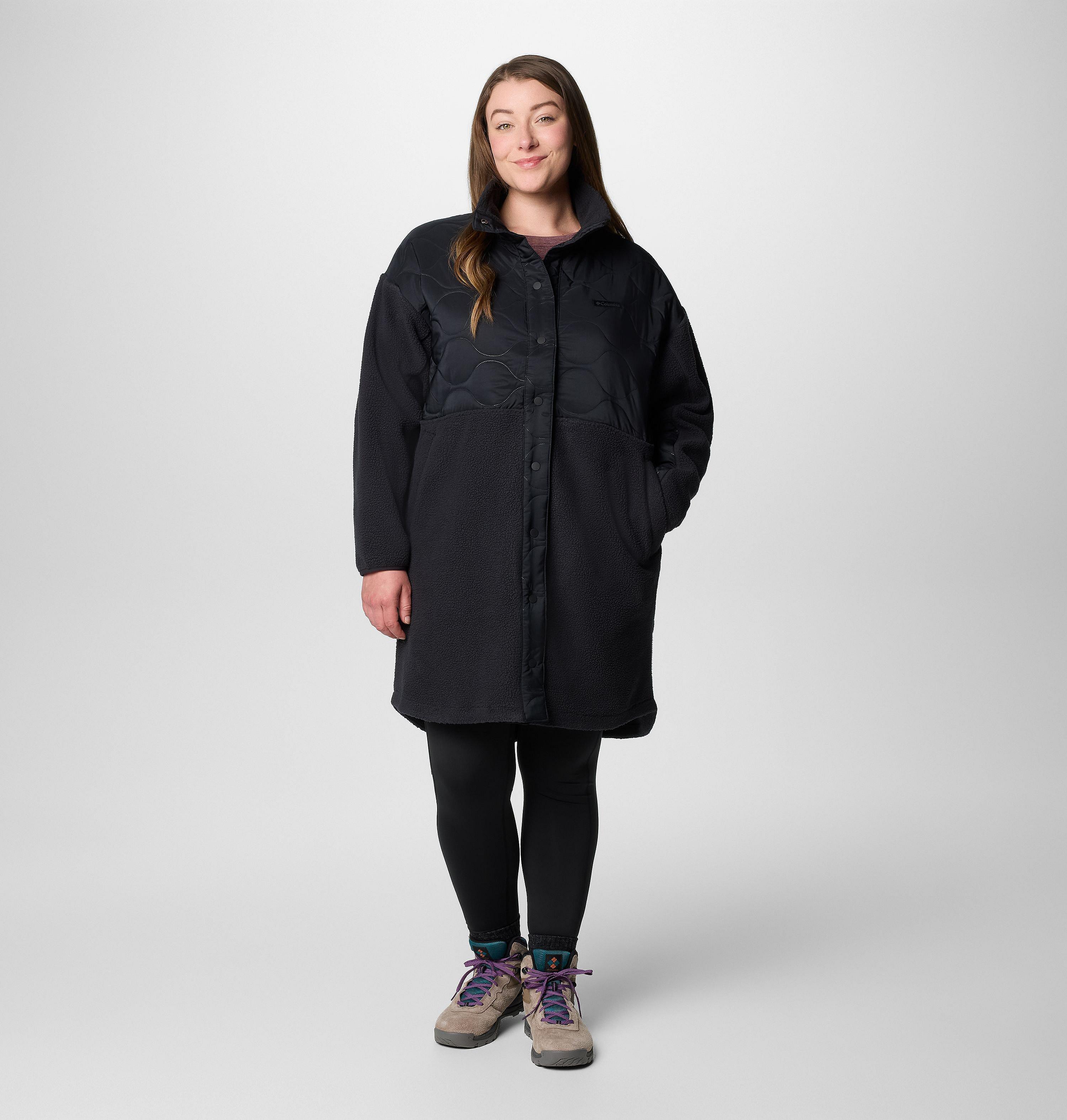 Women's Cloud Point Long Fleece Jacket - Plus Size 3
