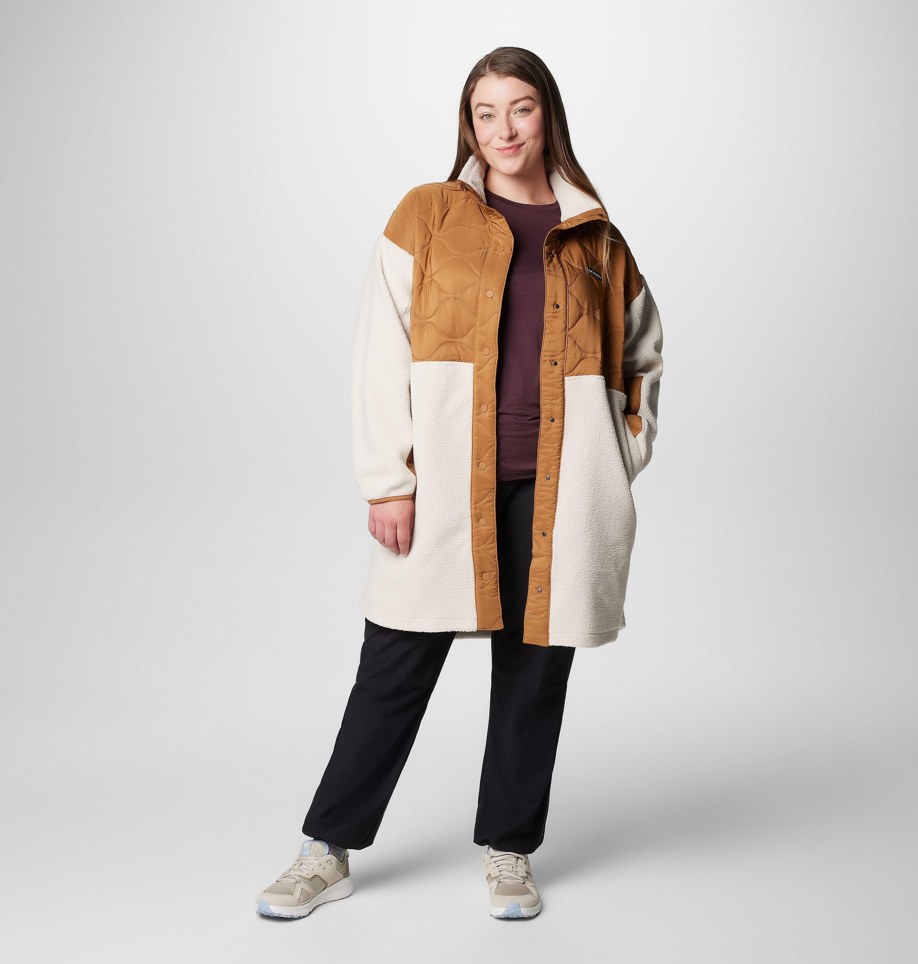 Women's Cloud Point Long Fleece Jacket - Plus Size 3