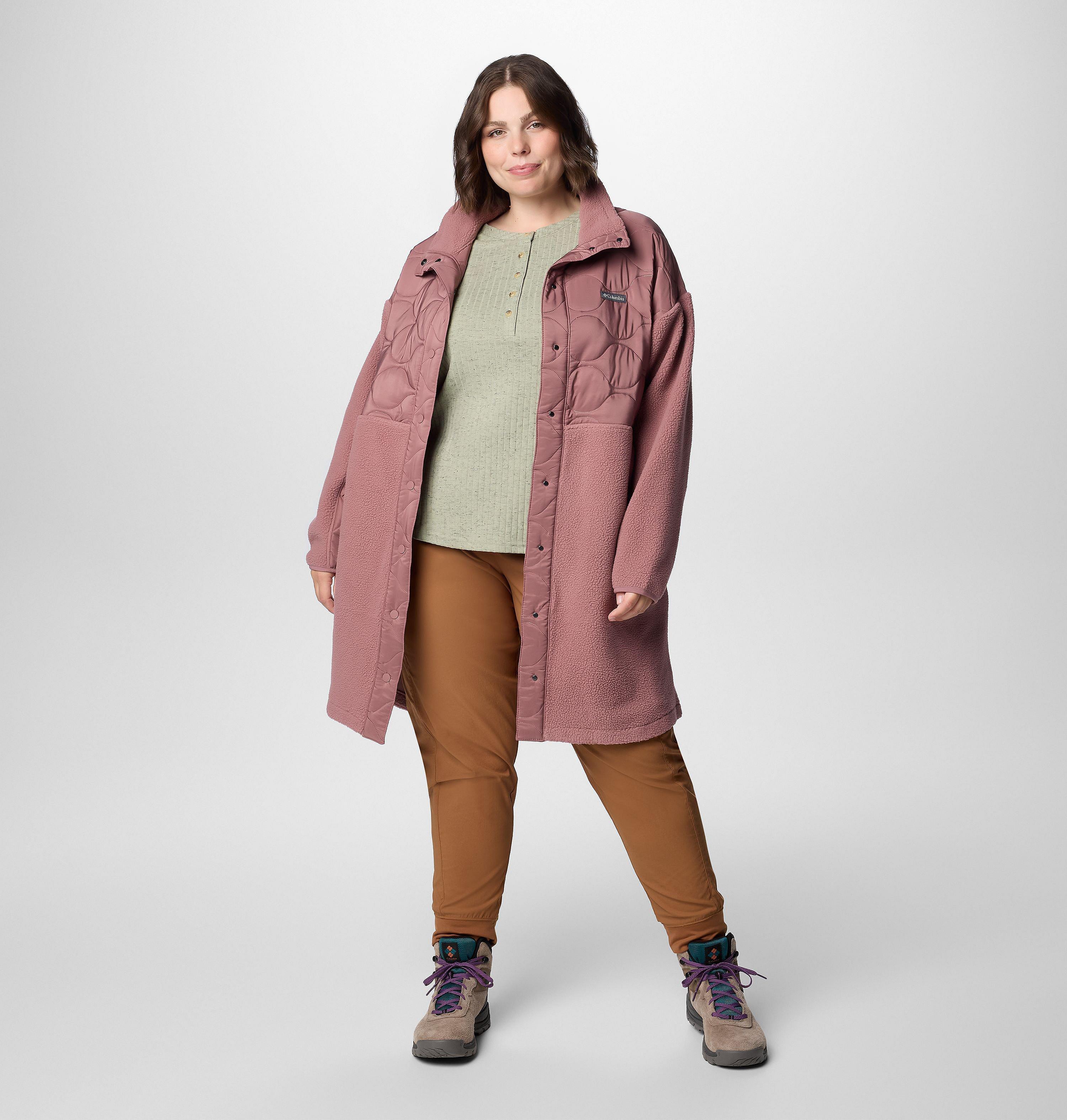 Women's Cloud Point Long Fleece Jacket - Plus Size 3