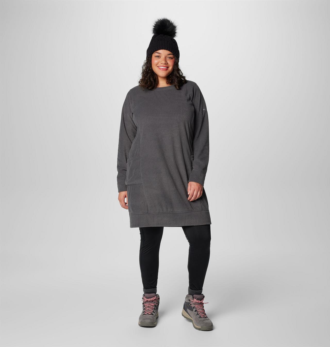 Women's Blue Point Creek™ Fleece Dress - Plus Size 3