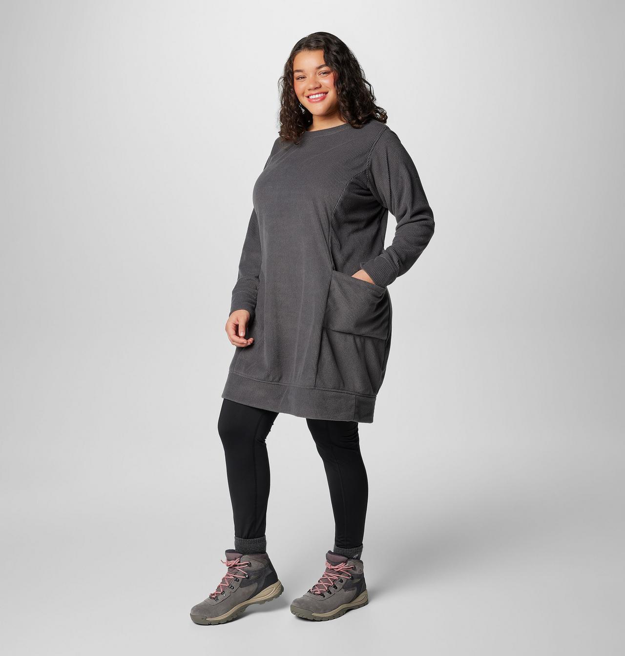 Women's Blue Point Creek™ Fleece Dress - Plus Size 4