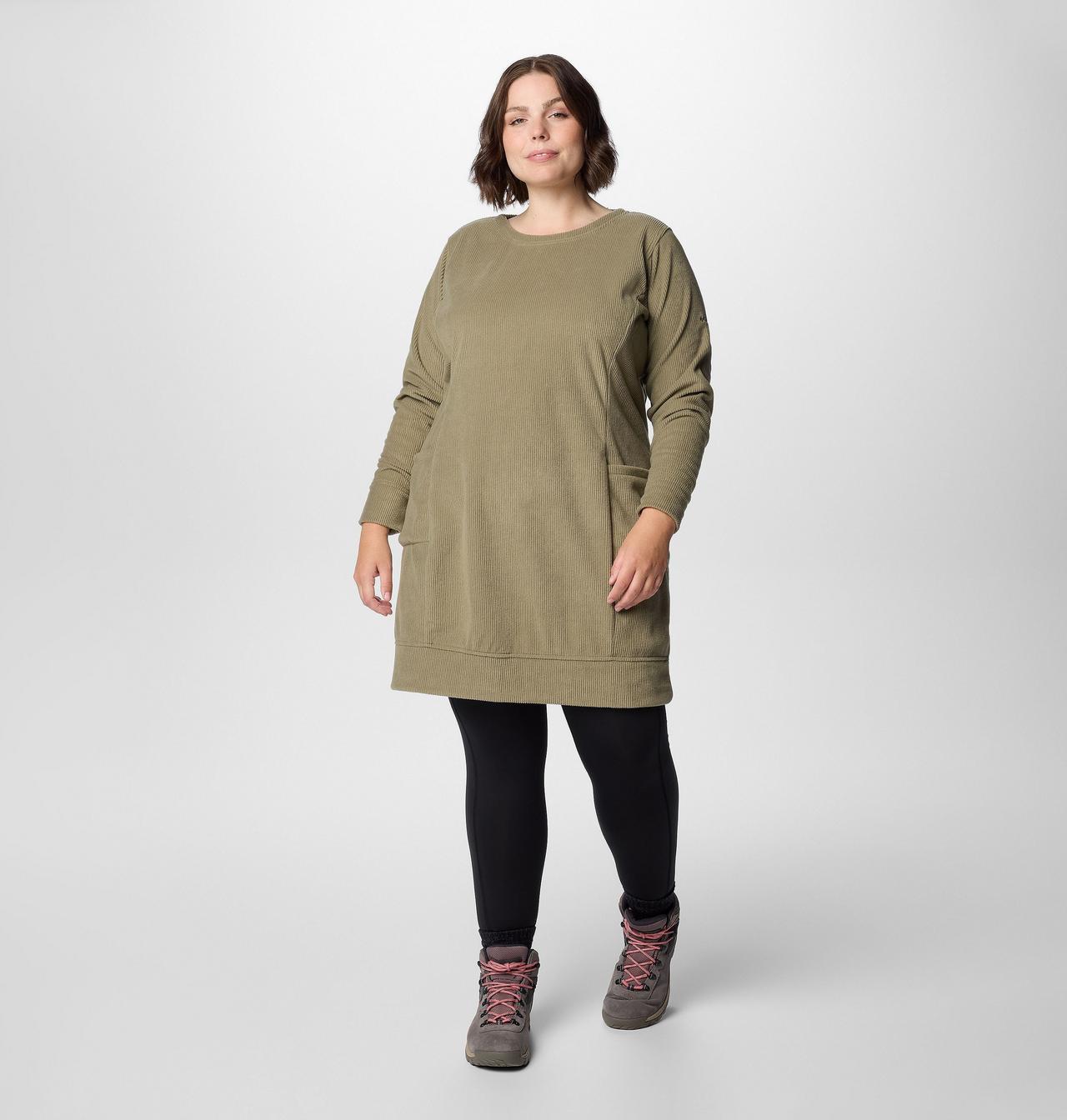 Women's Blue Point Creek™ Fleece Dress - Plus Size 3
