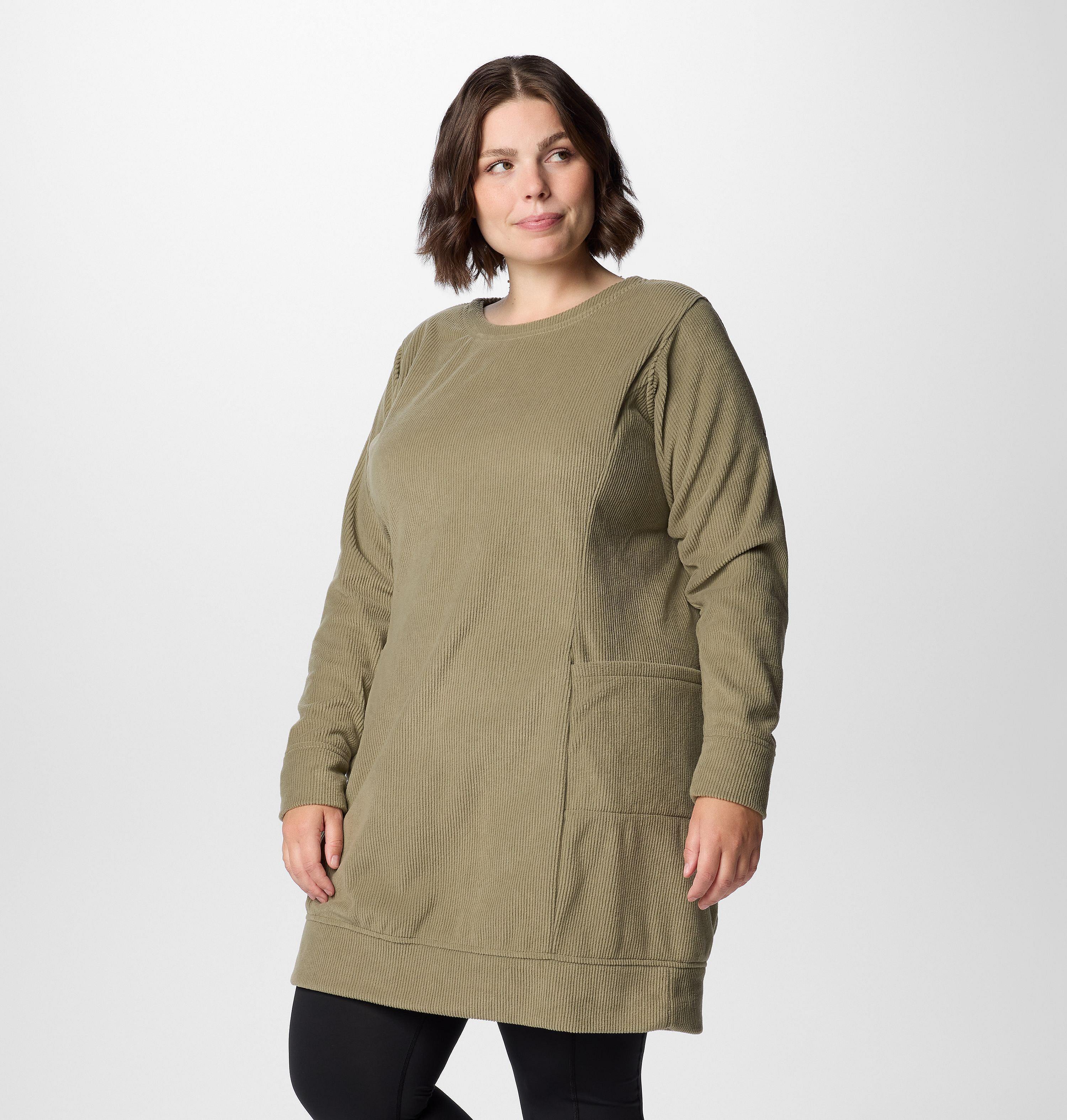 Women's Blue Point Creek Fleece Dress - Plus Size 4