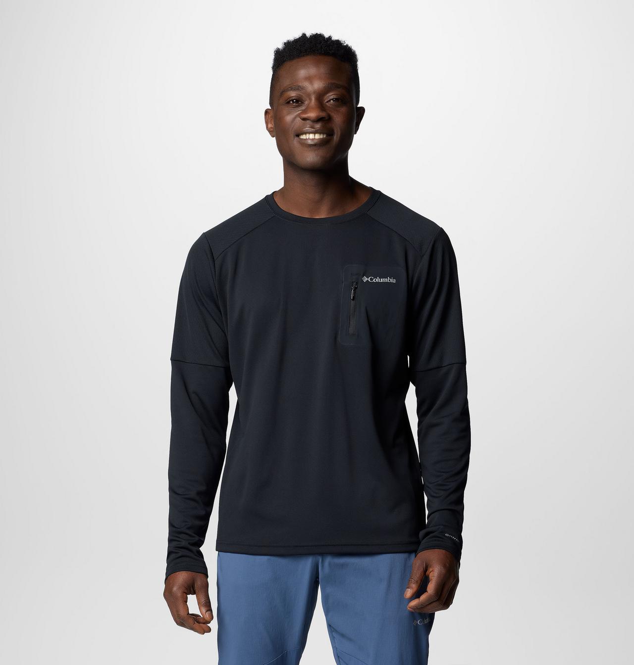 Men's Columbia Tech™ Knit Long Sleeve Crew 1