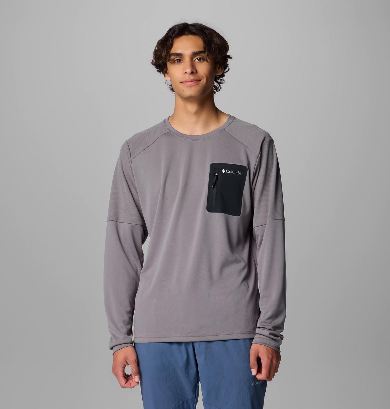 Men's Columbia Tech™ Knit Long Sleeve Crew | 023 | M 1