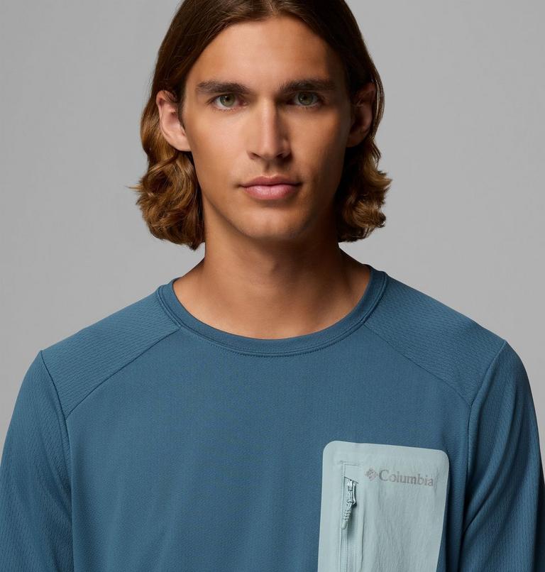 Sudadera manga larga técnica de punto Columbia Tech para hombre, Color: Everblue, Crushed Blue, image 5