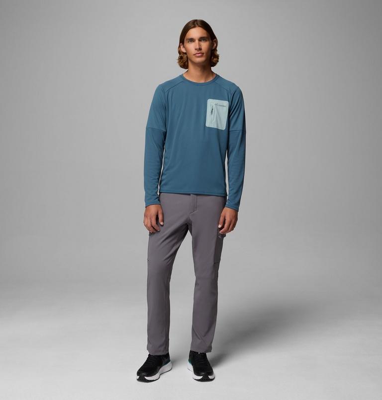 Sudadera manga larga técnica de punto Columbia Tech para hombre, Color: Everblue, Crushed Blue, image 2