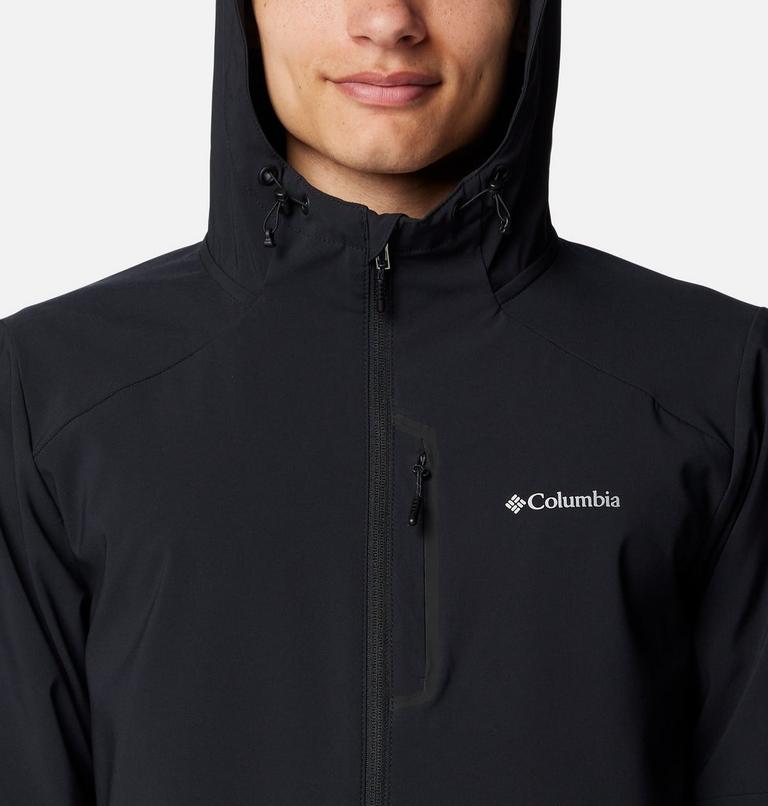 Men's Columbia Tech Softshell Hooded Jacket, Color: Black, image 4