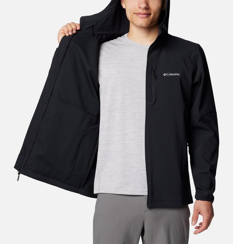 Men's Columbia Tech Softshell Hooded Jacket, Color: Black, image 5