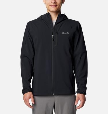 Men's Columbia Tech Softshell Hooded Jacket, Color: Black, image 7