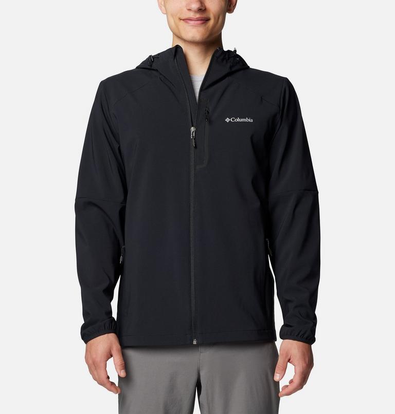 Men's Columbia Tech Softshell Hooded Jacket, Color: Black, image 1