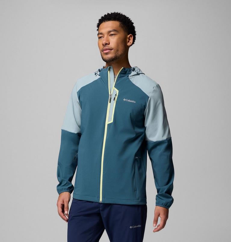 Chaqueta softshell con capucha Columbia Tech para hombre, Color: Everblue, Crushed Blue, image 4