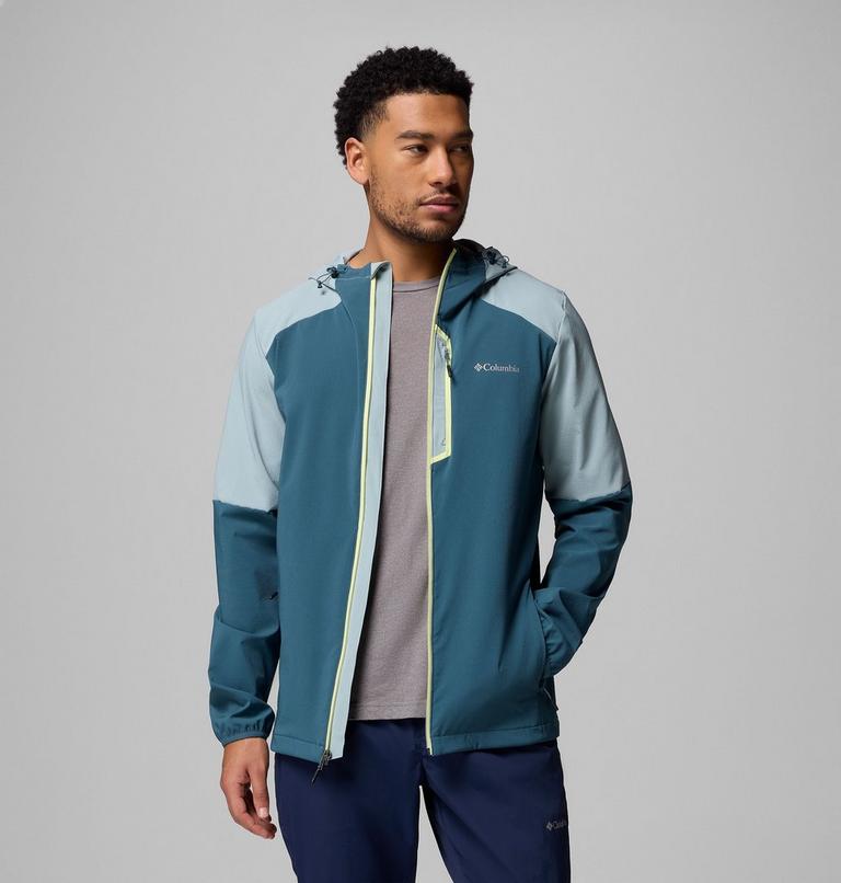 Chaqueta softshell con capucha Columbia Tech para hombre, Color: Everblue, Crushed Blue, image 5