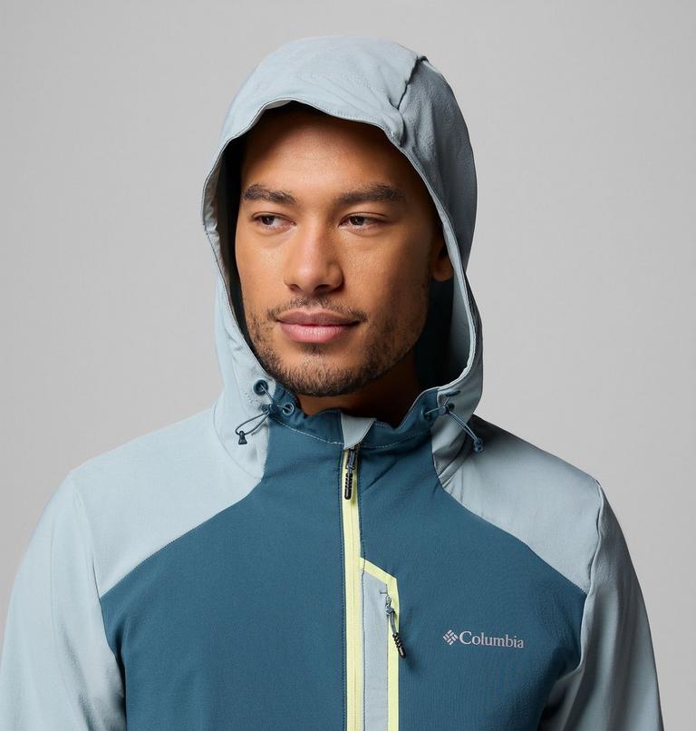 Chaqueta softshell con capucha Columbia Tech para hombre, Color: Everblue, Crushed Blue, image 6