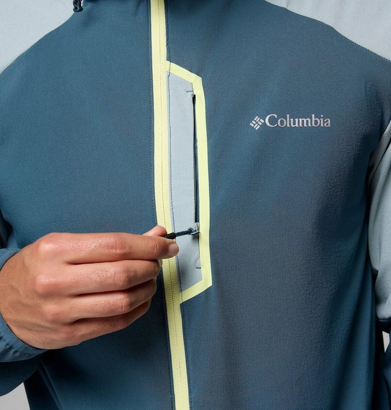 Chaqueta softshell con capucha Columbia Tech para hombre, Color: Everblue, Crushed Blue, image 7