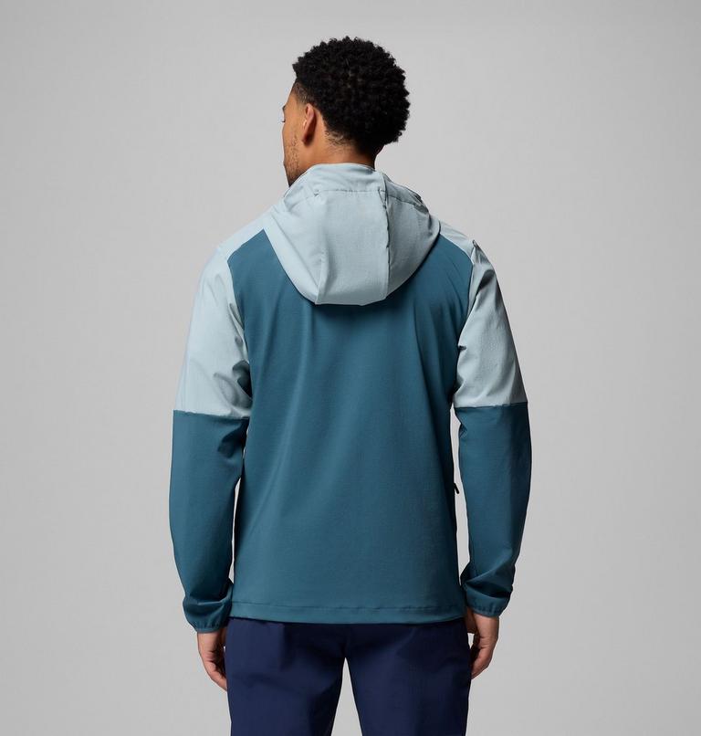 Chaqueta softshell con capucha Columbia Tech para hombre, Color: Everblue, Crushed Blue, image 3